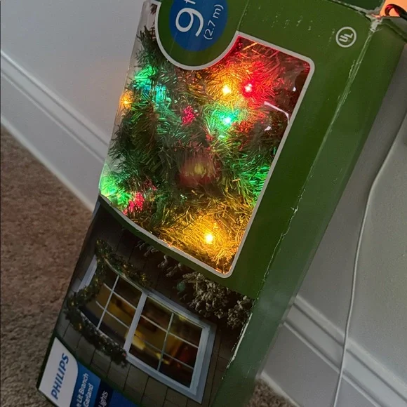 Philips 9ft Multi-Color Lit Garland with Mini Lights - Picture 6 of 7